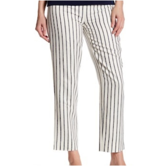 Laundry By Shelli Segal Pants - Laundry by Shelli Segal Navy Stripe Crop Pants NWT